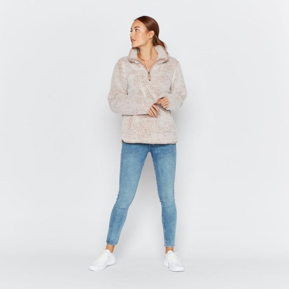 Thread & Supply Mauve Sherpa Pullover